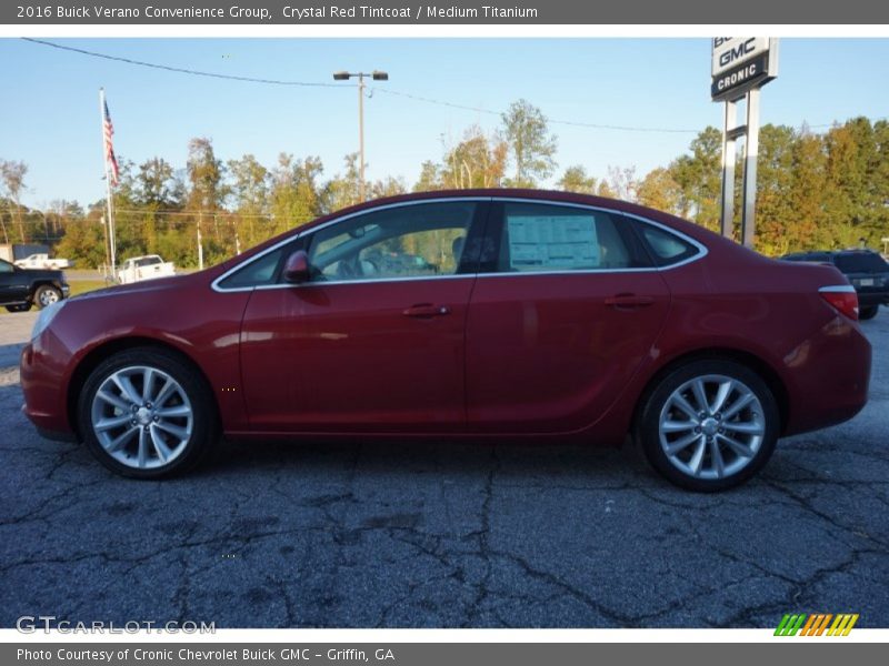 Crystal Red Tintcoat / Medium Titanium 2016 Buick Verano Convenience Group