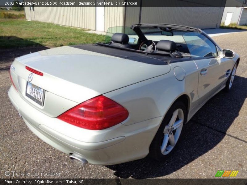 designo Silver Metallic / Charcoal 2003 Mercedes-Benz SL 500 Roadster