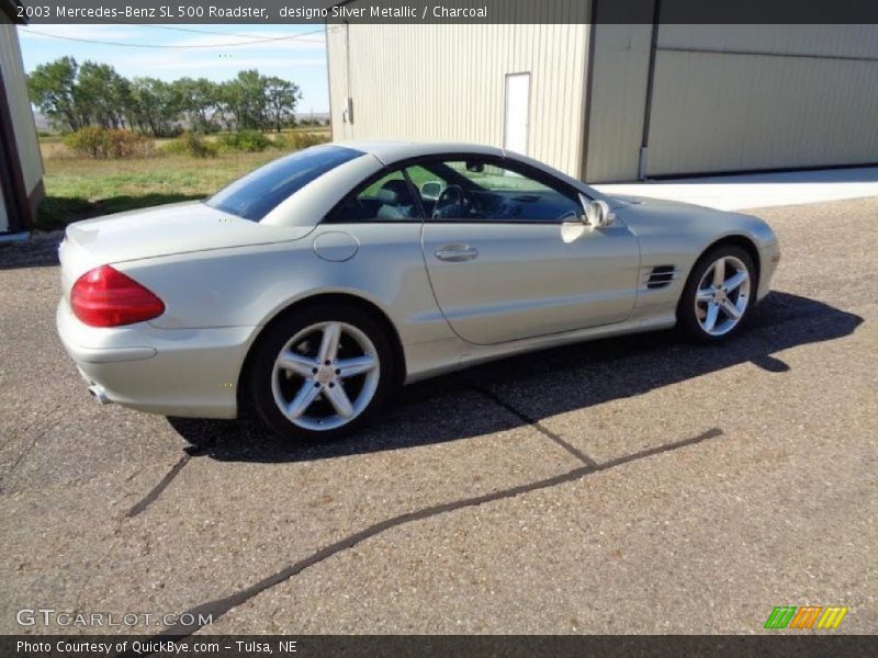 designo Silver Metallic / Charcoal 2003 Mercedes-Benz SL 500 Roadster