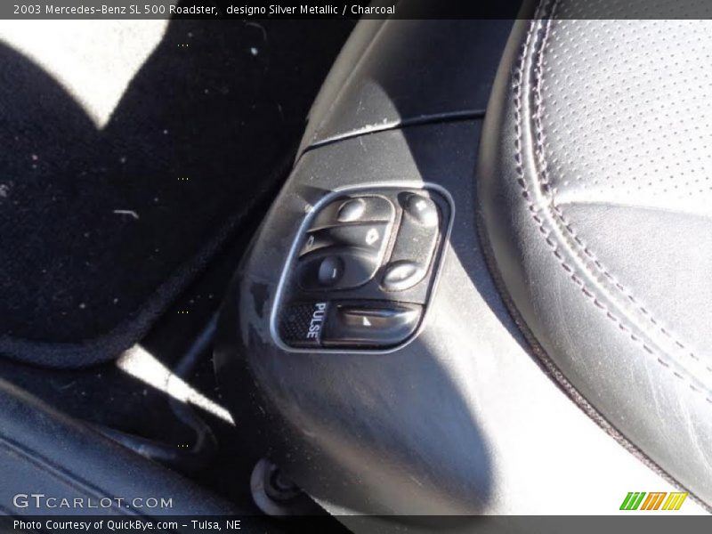 designo Silver Metallic / Charcoal 2003 Mercedes-Benz SL 500 Roadster