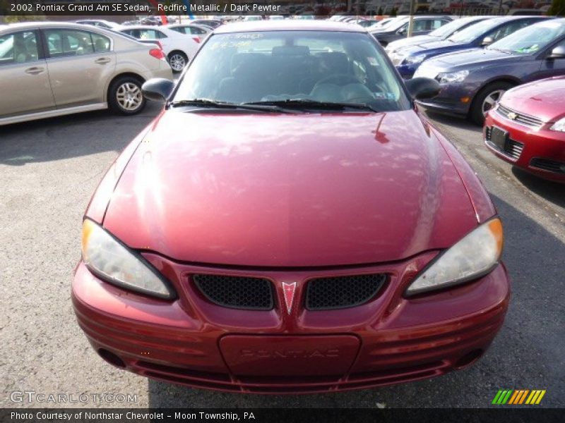 Redfire Metallic / Dark Pewter 2002 Pontiac Grand Am SE Sedan