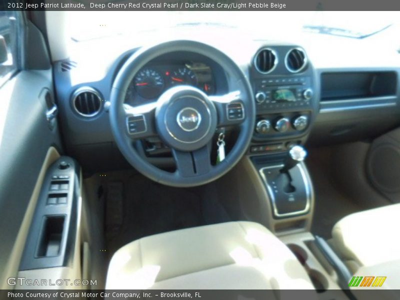 Deep Cherry Red Crystal Pearl / Dark Slate Gray/Light Pebble Beige 2012 Jeep Patriot Latitude
