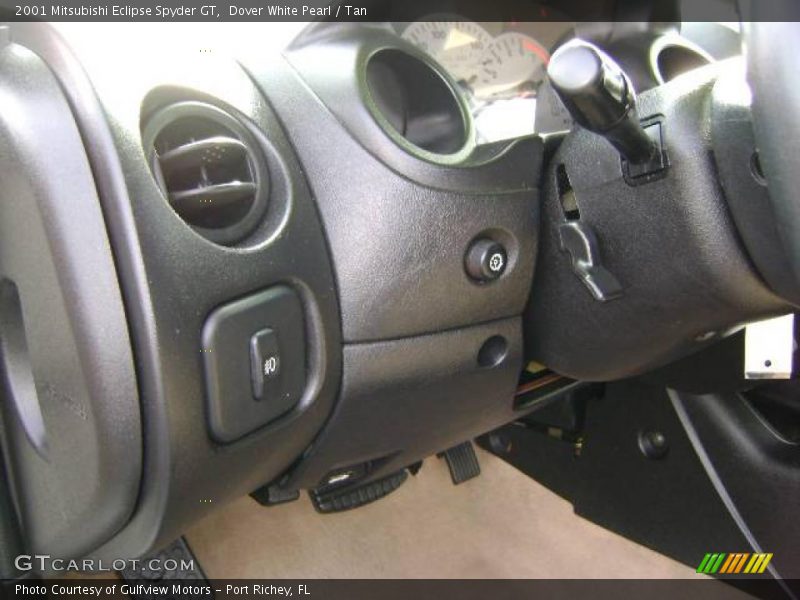 Dover White Pearl / Tan 2001 Mitsubishi Eclipse Spyder GT