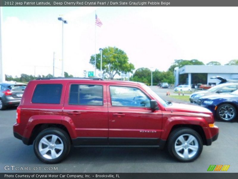 Deep Cherry Red Crystal Pearl / Dark Slate Gray/Light Pebble Beige 2012 Jeep Patriot Latitude