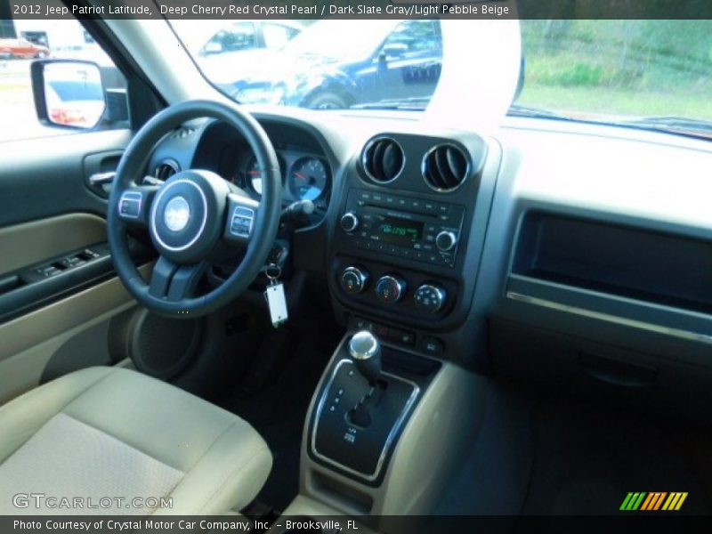 Deep Cherry Red Crystal Pearl / Dark Slate Gray/Light Pebble Beige 2012 Jeep Patriot Latitude