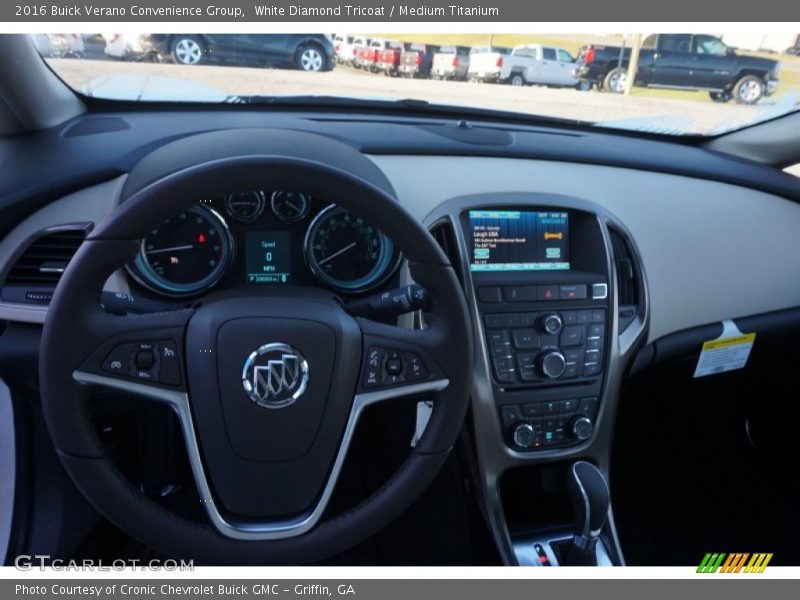 White Diamond Tricoat / Medium Titanium 2016 Buick Verano Convenience Group