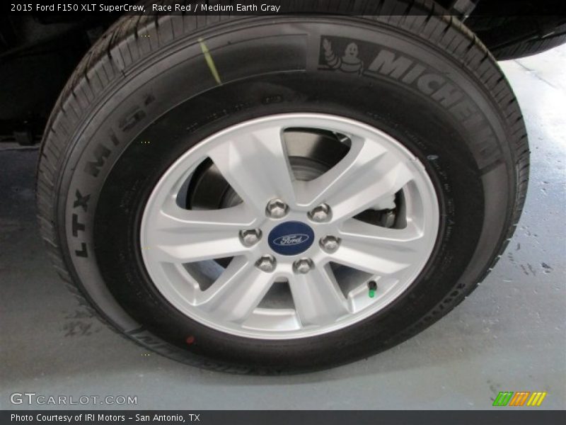 Race Red / Medium Earth Gray 2015 Ford F150 XLT SuperCrew