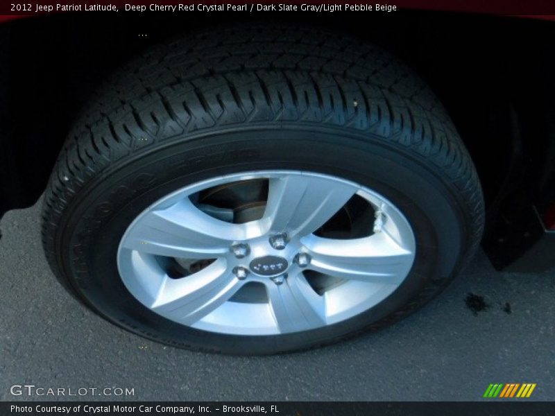 Deep Cherry Red Crystal Pearl / Dark Slate Gray/Light Pebble Beige 2012 Jeep Patriot Latitude