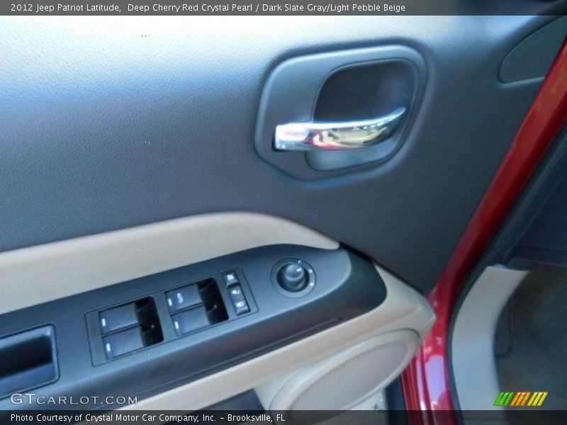 Deep Cherry Red Crystal Pearl / Dark Slate Gray/Light Pebble Beige 2012 Jeep Patriot Latitude