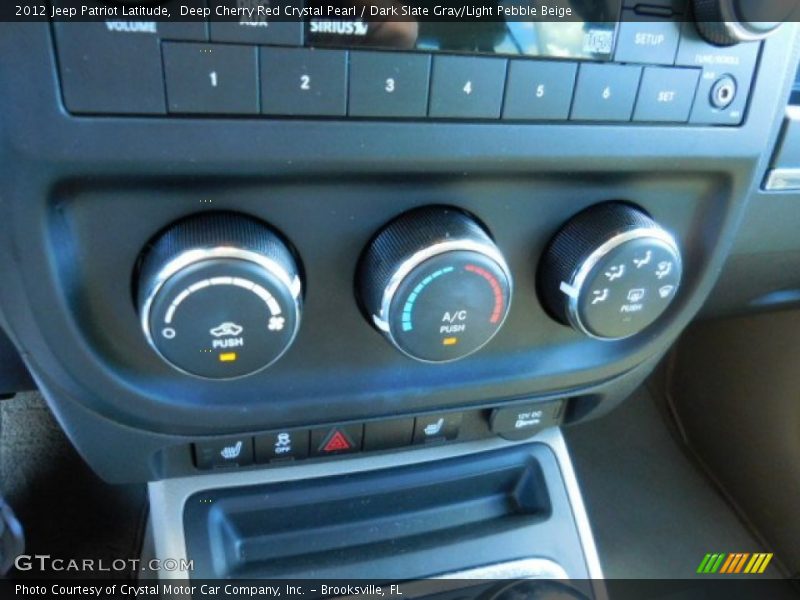 Deep Cherry Red Crystal Pearl / Dark Slate Gray/Light Pebble Beige 2012 Jeep Patriot Latitude