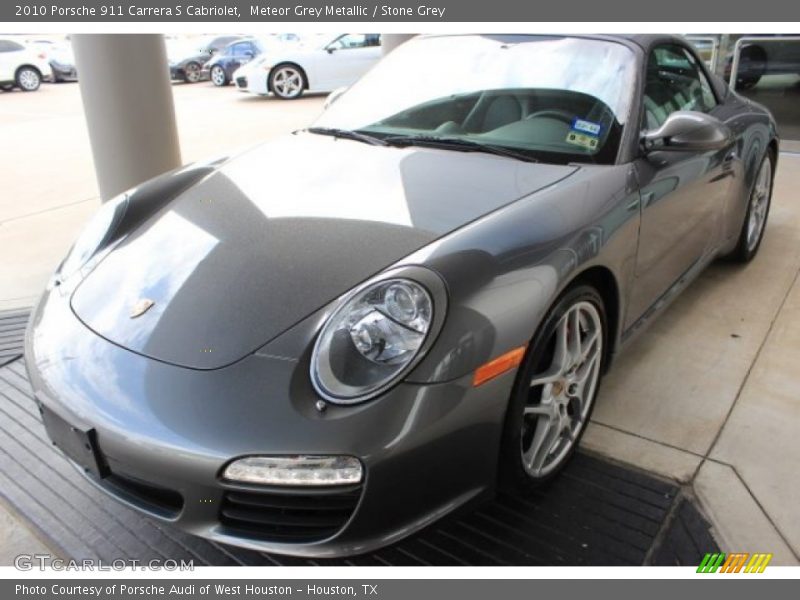 Meteor Grey Metallic / Stone Grey 2010 Porsche 911 Carrera S Cabriolet