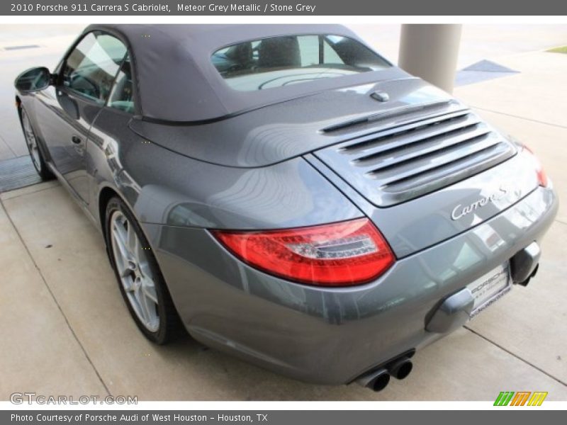 Meteor Grey Metallic / Stone Grey 2010 Porsche 911 Carrera S Cabriolet