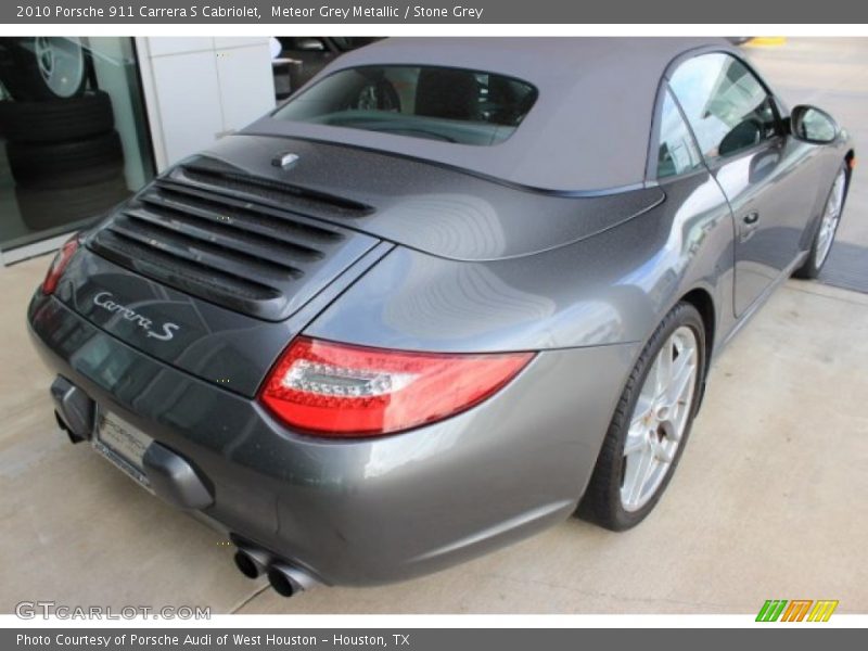 Meteor Grey Metallic / Stone Grey 2010 Porsche 911 Carrera S Cabriolet