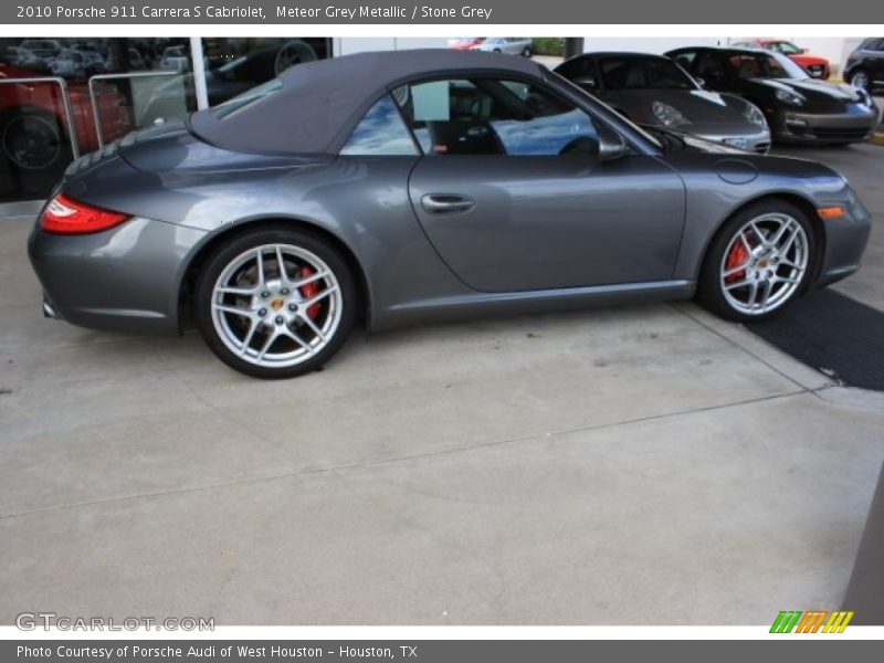 Meteor Grey Metallic / Stone Grey 2010 Porsche 911 Carrera S Cabriolet