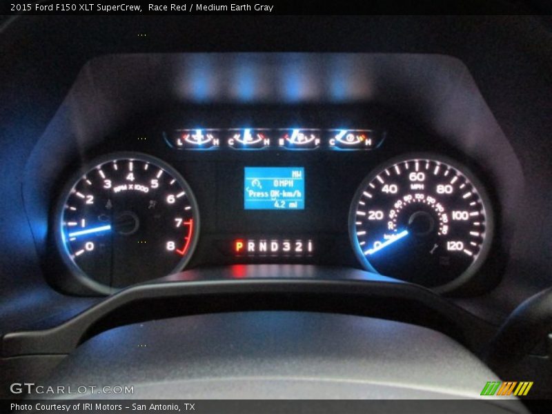 Race Red / Medium Earth Gray 2015 Ford F150 XLT SuperCrew