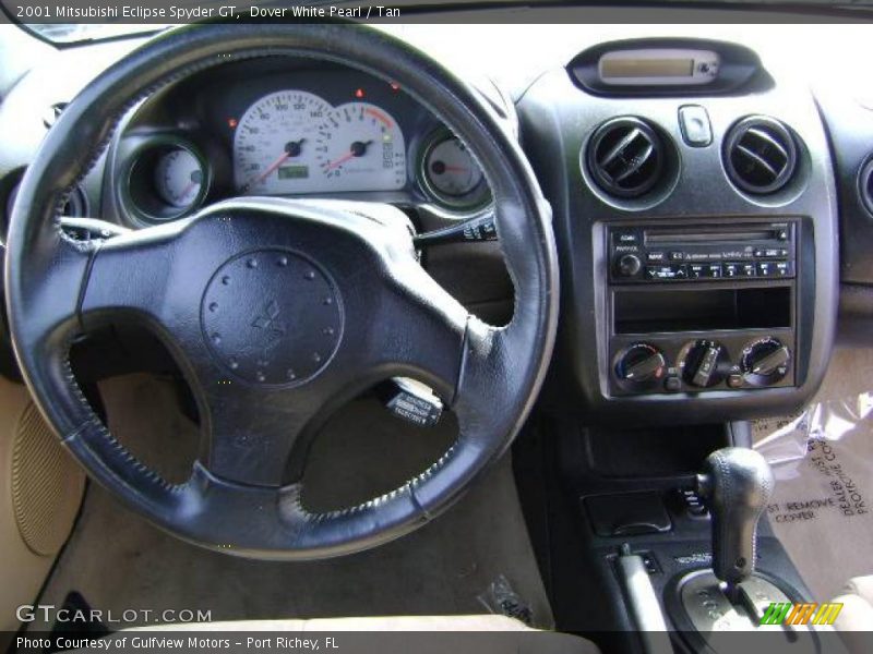Dover White Pearl / Tan 2001 Mitsubishi Eclipse Spyder GT