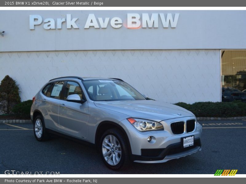 Glacier Silver Metallic / Beige 2015 BMW X1 xDrive28i