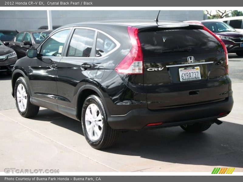Crystal Black Pearl / Black 2012 Honda CR-V EX