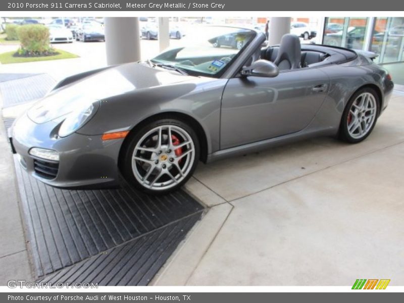 Meteor Grey Metallic / Stone Grey 2010 Porsche 911 Carrera S Cabriolet