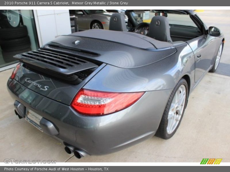 Meteor Grey Metallic / Stone Grey 2010 Porsche 911 Carrera S Cabriolet