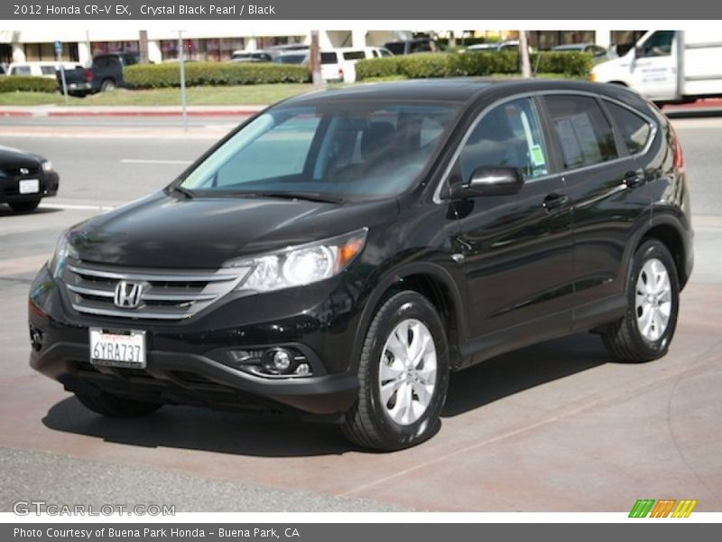 Crystal Black Pearl / Black 2012 Honda CR-V EX