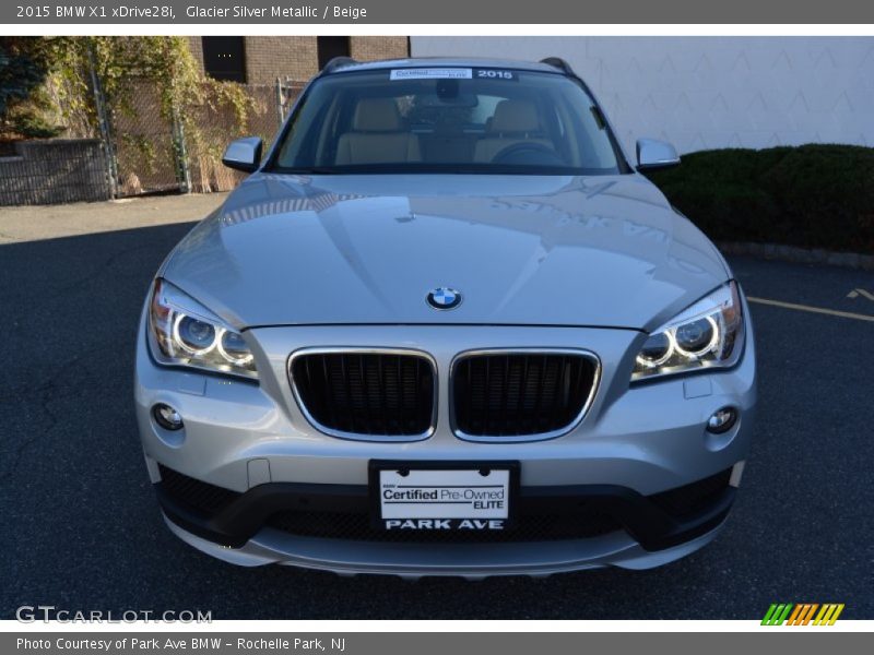 Glacier Silver Metallic / Beige 2015 BMW X1 xDrive28i