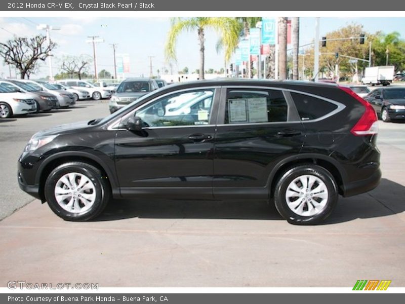 Crystal Black Pearl / Black 2012 Honda CR-V EX