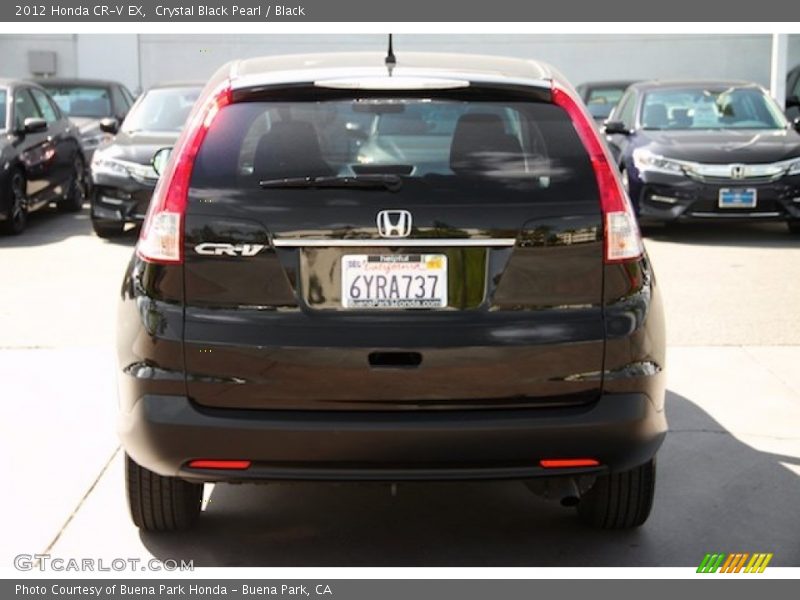 Crystal Black Pearl / Black 2012 Honda CR-V EX