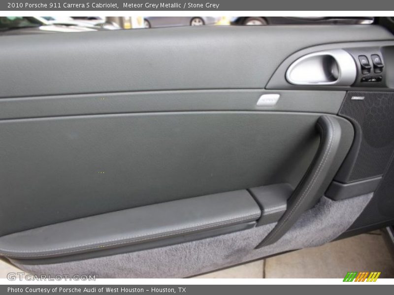 Meteor Grey Metallic / Stone Grey 2010 Porsche 911 Carrera S Cabriolet