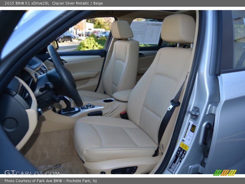 Glacier Silver Metallic / Beige 2015 BMW X1 xDrive28i