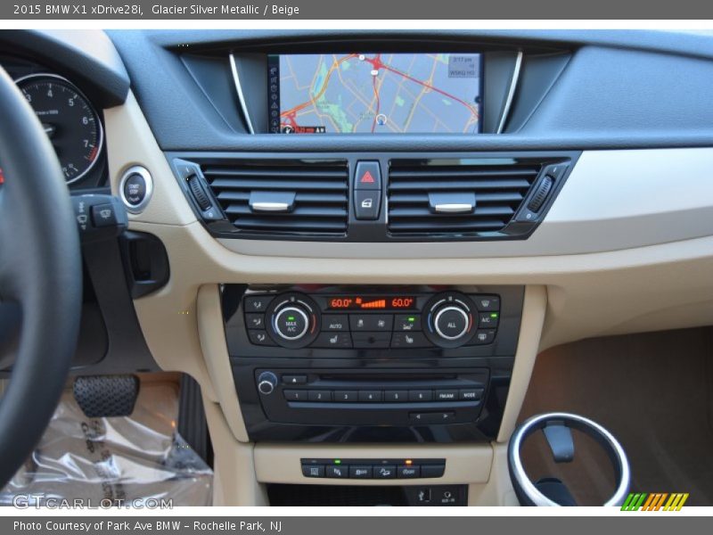 Glacier Silver Metallic / Beige 2015 BMW X1 xDrive28i
