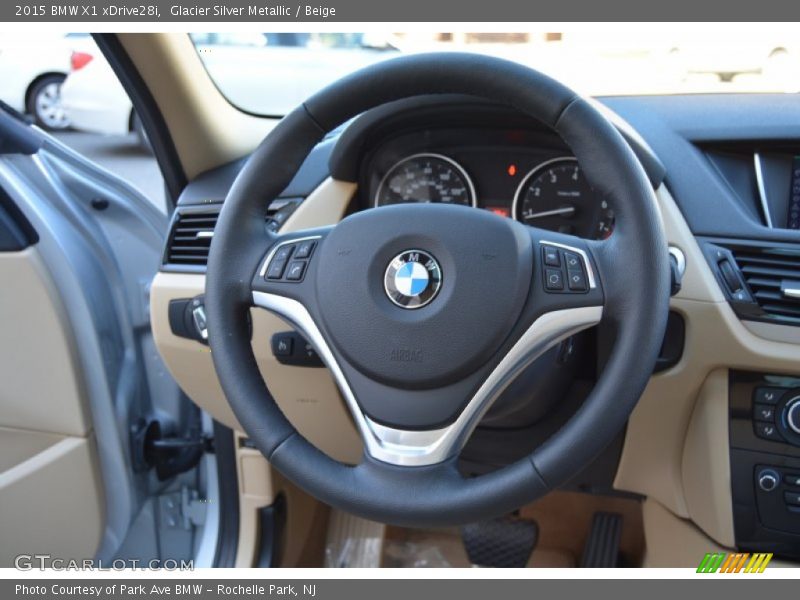 Glacier Silver Metallic / Beige 2015 BMW X1 xDrive28i