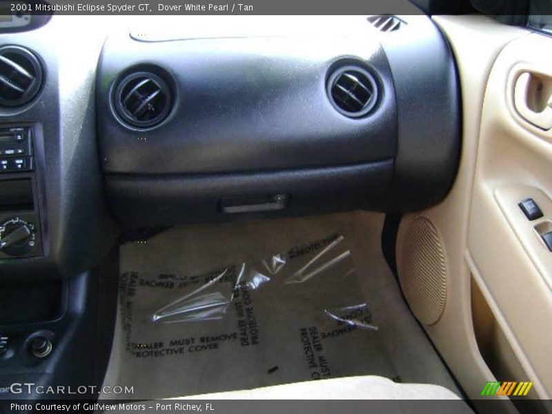 Dover White Pearl / Tan 2001 Mitsubishi Eclipse Spyder GT