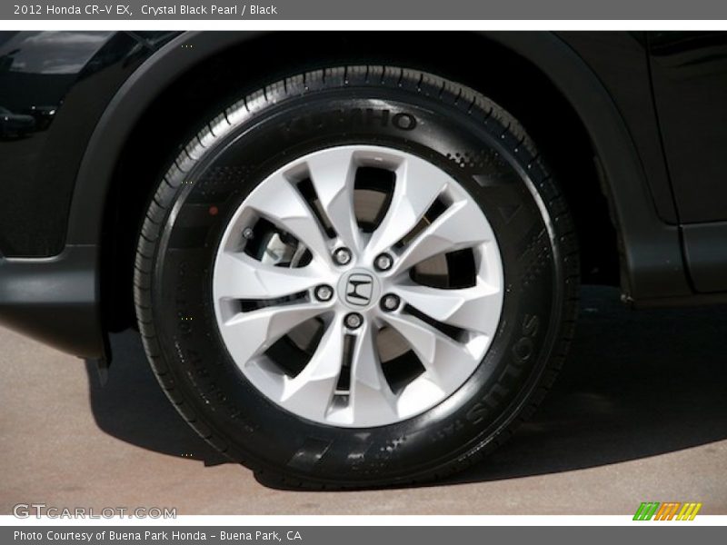 Crystal Black Pearl / Black 2012 Honda CR-V EX