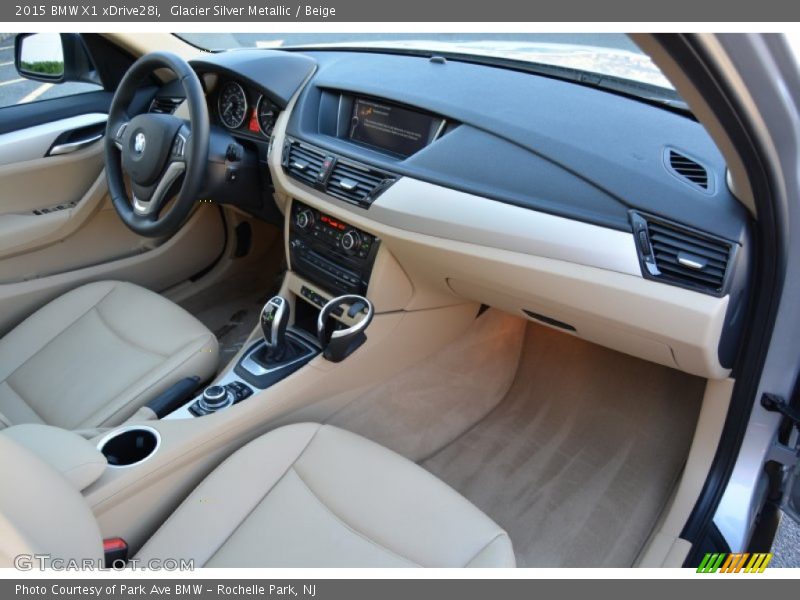 Glacier Silver Metallic / Beige 2015 BMW X1 xDrive28i