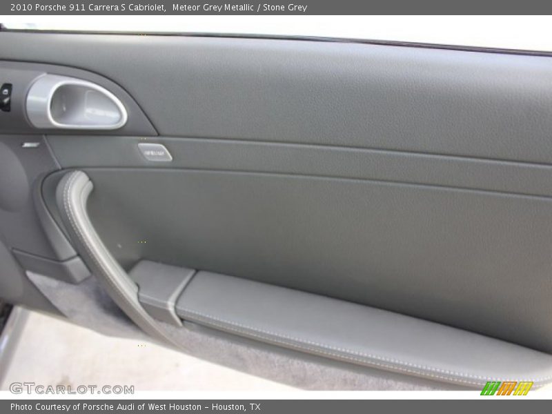 Meteor Grey Metallic / Stone Grey 2010 Porsche 911 Carrera S Cabriolet