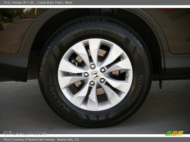 Crystal Black Pearl / Black 2012 Honda CR-V EX