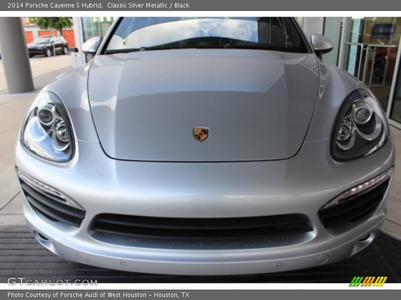 Classic Silver Metallic / Black 2014 Porsche Cayenne S Hybrid