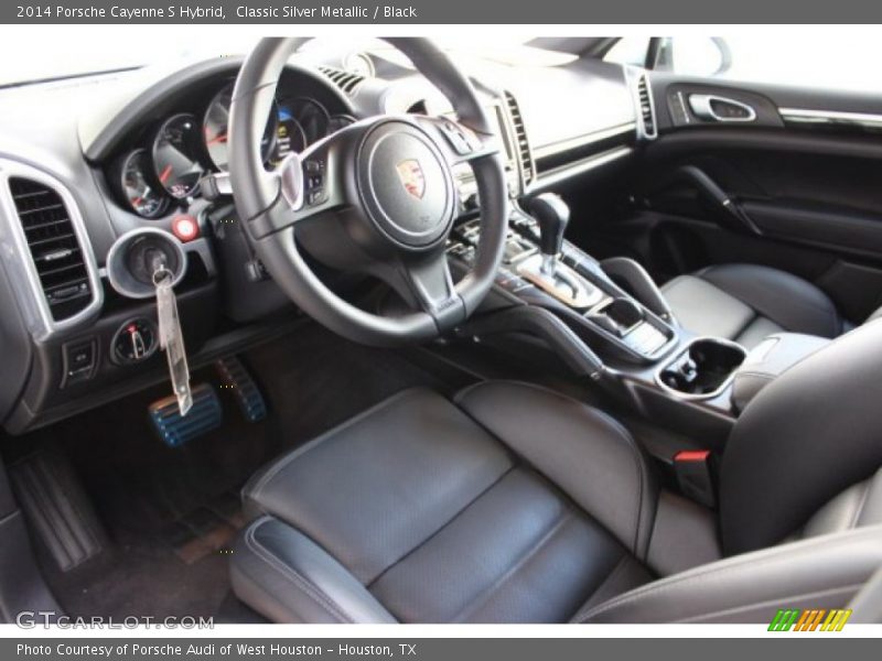 Classic Silver Metallic / Black 2014 Porsche Cayenne S Hybrid