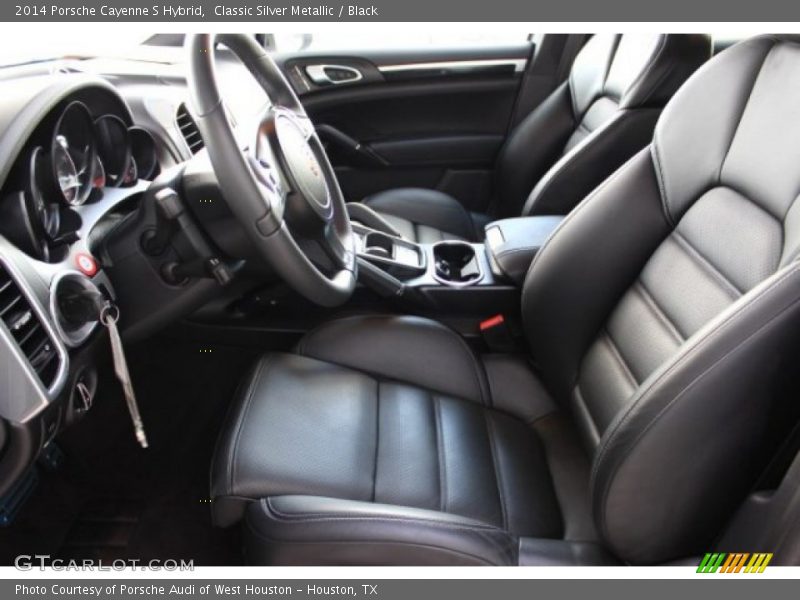 Classic Silver Metallic / Black 2014 Porsche Cayenne S Hybrid