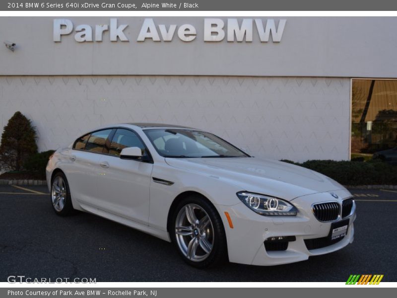 Alpine White / Black 2014 BMW 6 Series 640i xDrive Gran Coupe