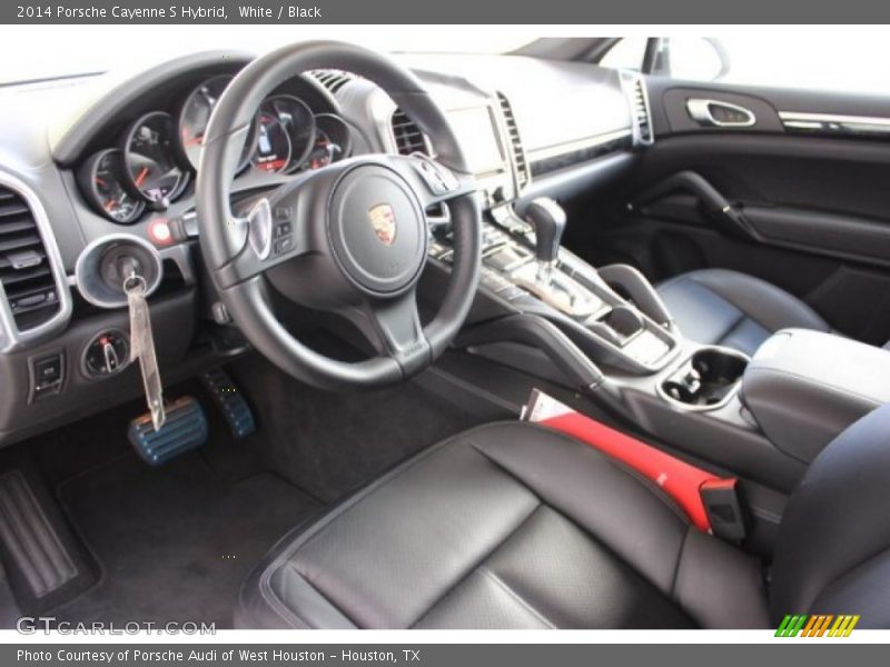 White / Black 2014 Porsche Cayenne S Hybrid