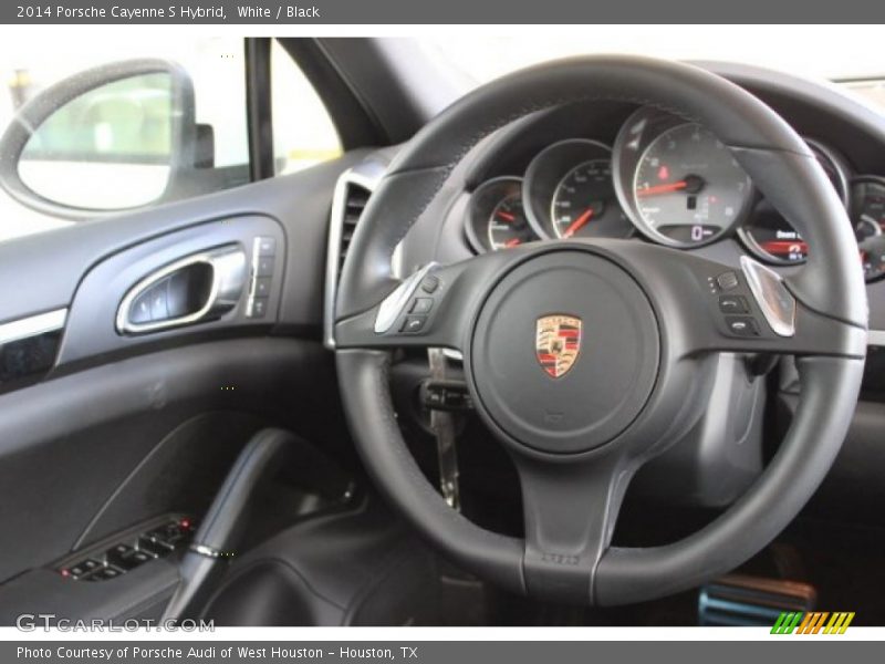 White / Black 2014 Porsche Cayenne S Hybrid