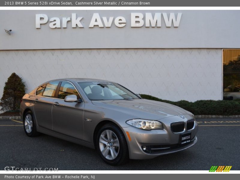 Cashmere Silver Metallic / Cinnamon Brown 2013 BMW 5 Series 528i xDrive Sedan