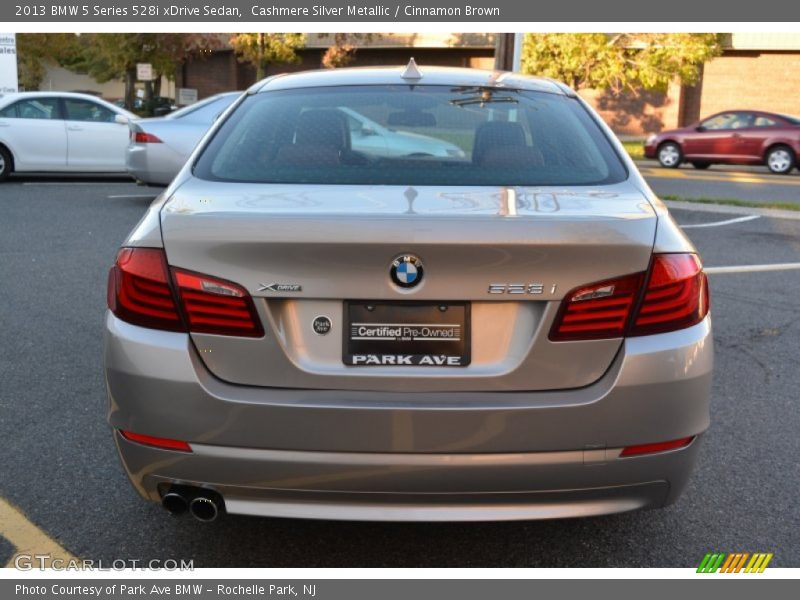Cashmere Silver Metallic / Cinnamon Brown 2013 BMW 5 Series 528i xDrive Sedan