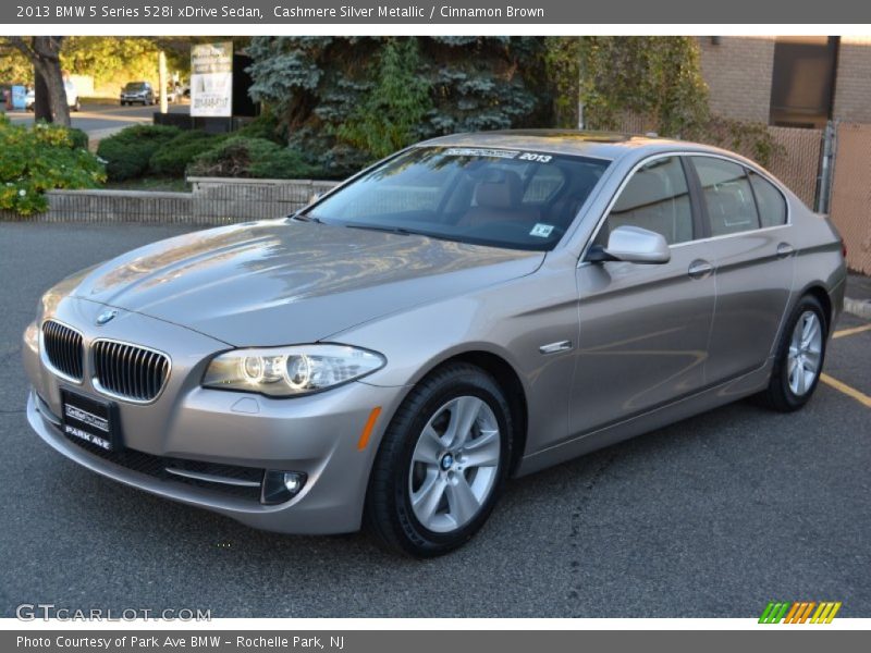 Cashmere Silver Metallic / Cinnamon Brown 2013 BMW 5 Series 528i xDrive Sedan