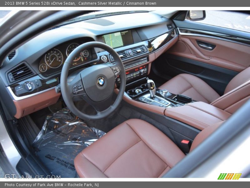 Cashmere Silver Metallic / Cinnamon Brown 2013 BMW 5 Series 528i xDrive Sedan