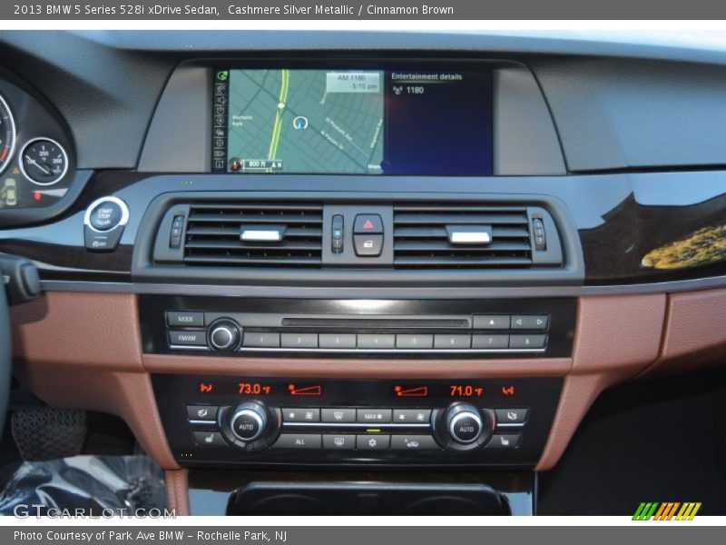 Cashmere Silver Metallic / Cinnamon Brown 2013 BMW 5 Series 528i xDrive Sedan