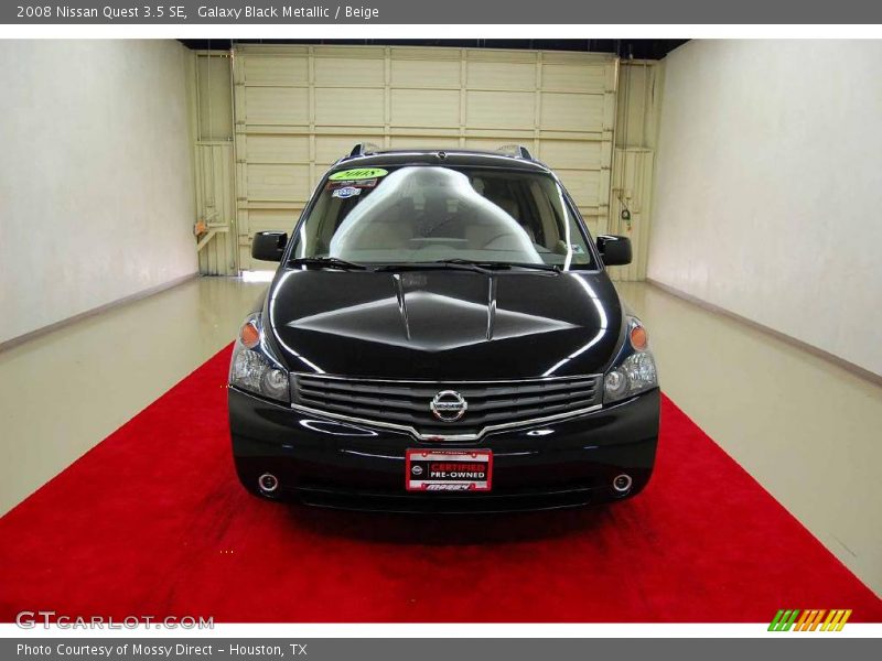 Galaxy Black Metallic / Beige 2008 Nissan Quest 3.5 SE