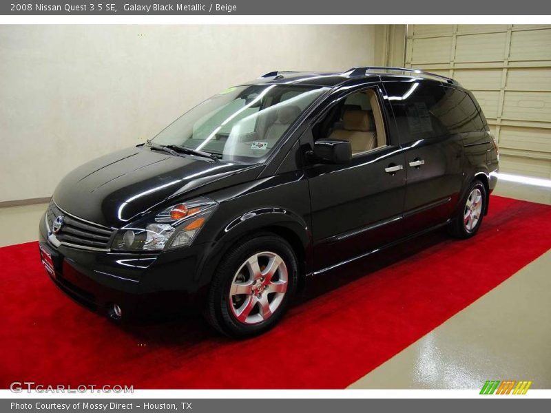 Galaxy Black Metallic / Beige 2008 Nissan Quest 3.5 SE